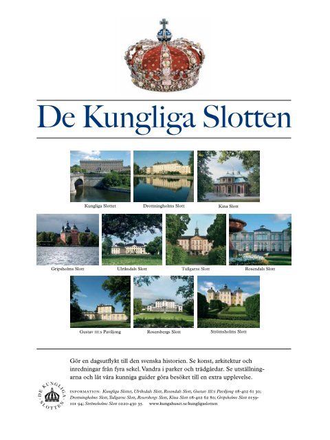 Slottet som historisk scen Program 2012 - Sveriges Kungahus