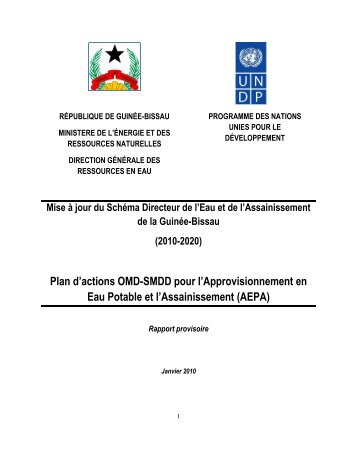 Guinea-Bissau Plan d Actions OMD_SMDD pour l ... - Wash In Schools