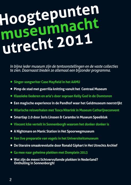 programmaboekje - Musea Utrecht