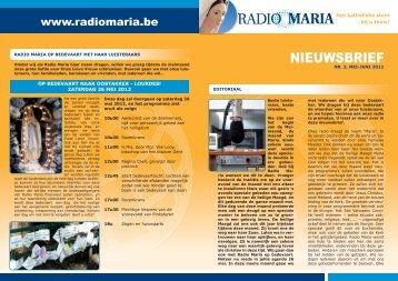 Mei - Juni ´12 - Radio Maria