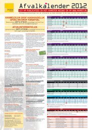 Afvalkalender 2012 - Gemeente Voorst