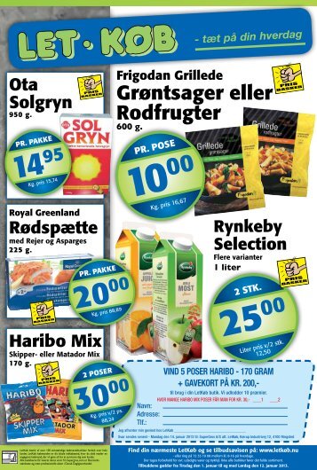 Grøntsager eller Rodfrugter