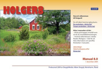 Holger8 – Släktforskarens bästa vän – Manual