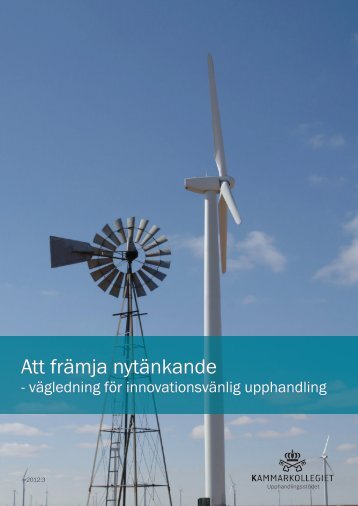 Att främja nytänkande - Upphandlingsstöd.se