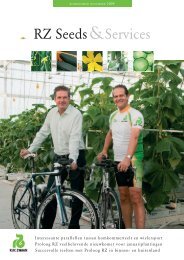 Seeds & Services Komkommer - november 2009 (.pdf ... - Rijk Zwaan