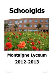 Schoolgids 2012-2013 - Montaigne Lyceum