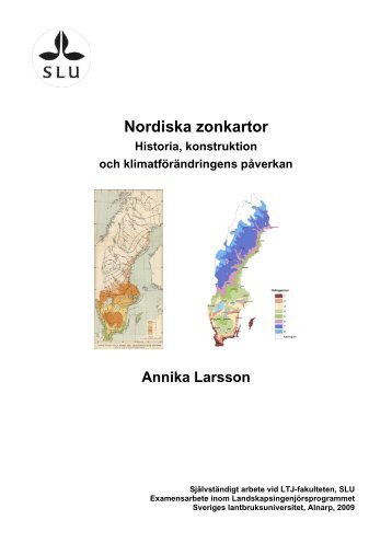 Nordiska zonkartor - Riksförbundet Svensk Trädgård