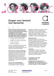 Zorgen voor iemand met dementie, Alzheimer ... - In voor zorg!