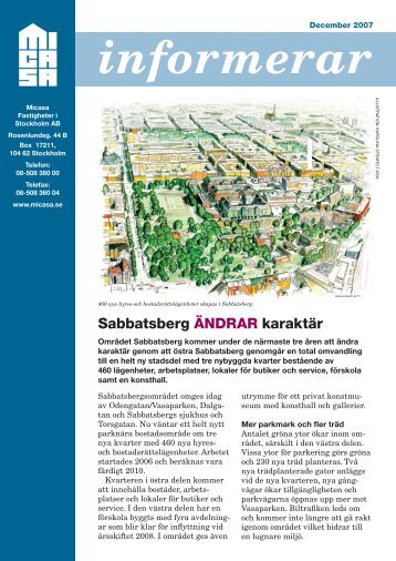 Sabbatsberg ÄNDRAR karaktär - Micasa