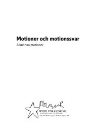 Allmänna motioner och motionssvar - Ung Vänster