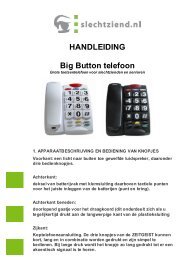 HANDLEIDING Big Button telefoon - Slechtziend.nl