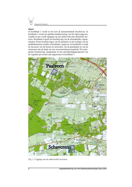 Vegetatiekartering Paalveen en Schaveren - Giesen & Geurts