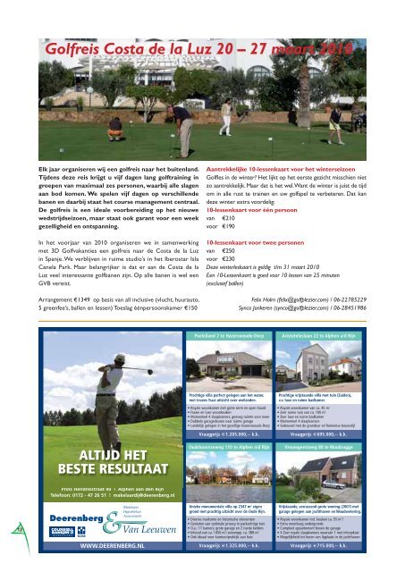Afslag 2009-04.pdf - Golfclub Zeegersloot