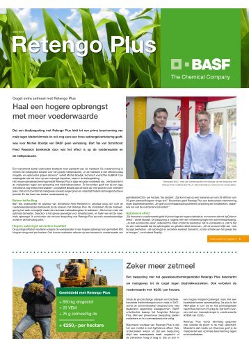 Haal een hogere opbrengst met meer voederwaarde Zeker ... - Basf