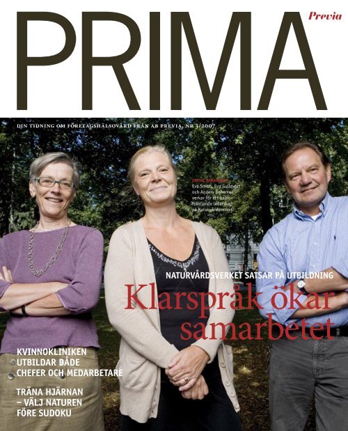 Klarspråk ökar samarbetet - Previa