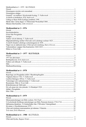 Medlemsblad nr 1 - Ullervad-Leksbergs Hembygdsförening