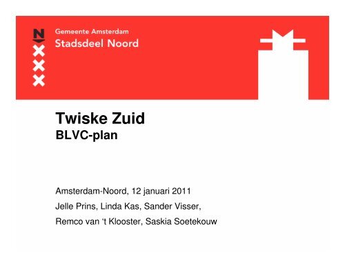 PowerPoint presentatie - Stadsdeel Amsterdam-Noord