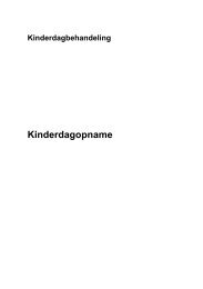 Kinderdagopname - Lievensberg ziekenhuis