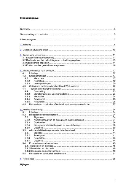 afvalzorg Deponie methaanreductie door actieve beluchting en ...