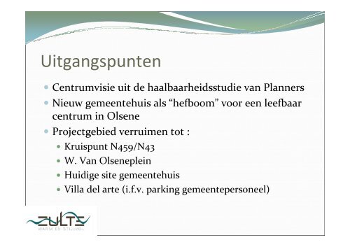 Presentatievoorstelling infovergadering - Gemeente Zulte