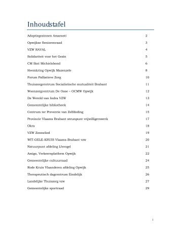 Artikel vrijwilligersbeurs november 2011 - Opwijk