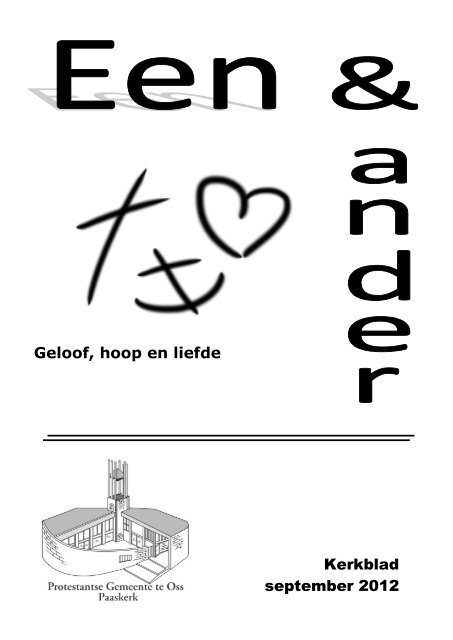 Kerkblad September 2012 Geloof Hoop En Liefde Pkn Oss
