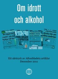 Om idrott och alkohol (pdf) - IOGT-NTO