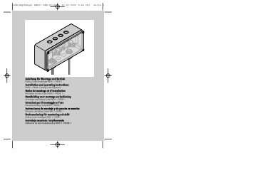 Anleitung für Montage und Betrieb Installation and ... - Effertz GmbH
