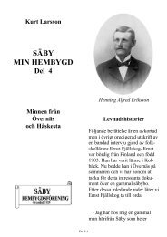 Säby del 4 Alfred Eriksson, en levnadshistoria.