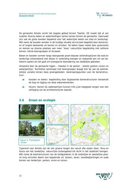 Eindconcept bomenstructuurplan - Gemeente Almelo