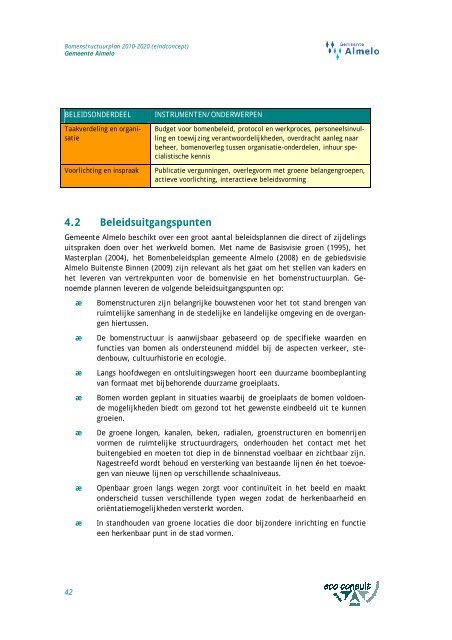 Eindconcept bomenstructuurplan - Gemeente Almelo