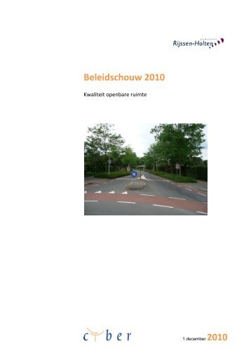 rapportage beleidsschouw - Gemeente Rijssen-Holten