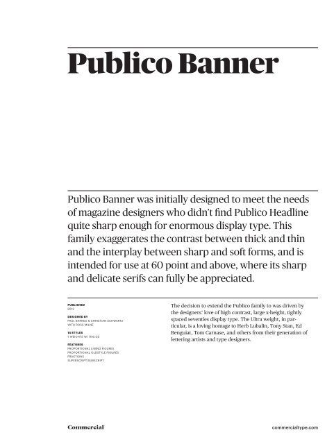 Publico Banner Family Commercial Type