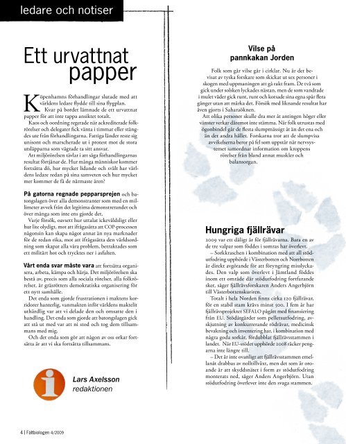 Fältbiologen 4/2009.pdf - Fältbiologerna