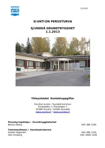 12/2012 - Siuntion kunta
