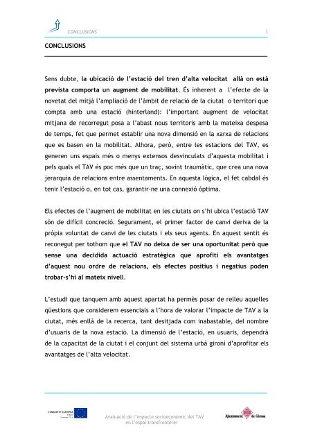 Conclusions i crèdits. - Ajuntament de Girona