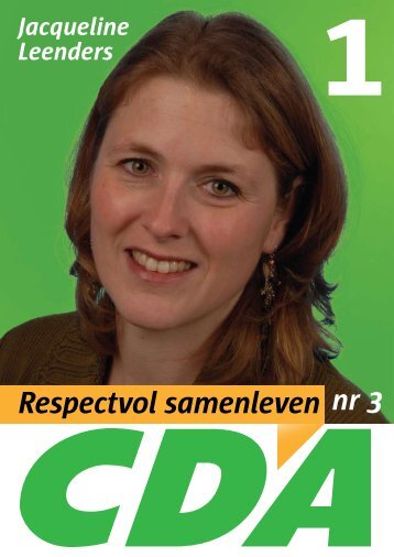 Speerpunten Flyer Gendt - CDA-Lingewaard