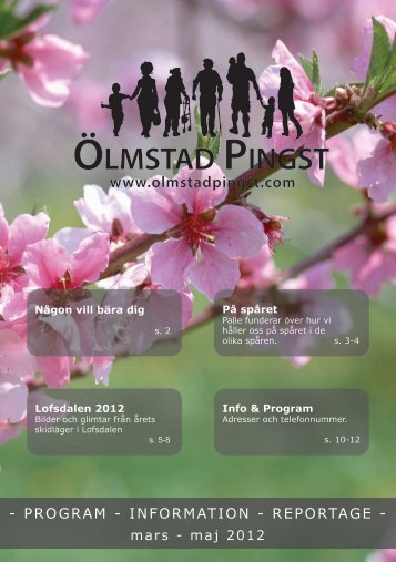Programblad mars - maj 2012