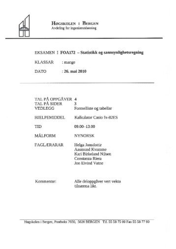 FOA172 Statistikk og sannsynlighetsregning.nynorsk - Høgskolen i ...