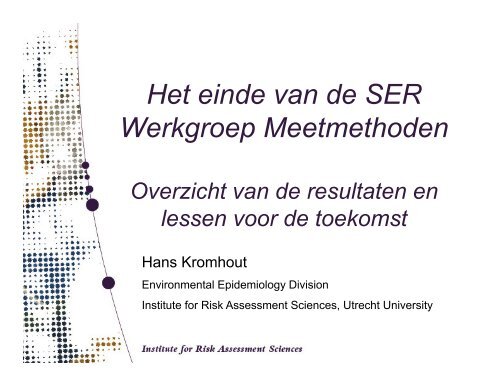 Het einde van de SER Werkgroep Meetmethoden