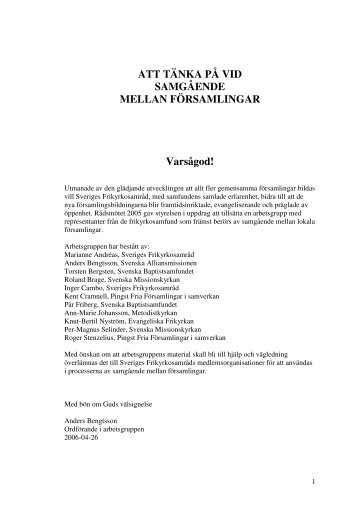 Ladda ned PDF - Sveriges Frikyrkosamråd