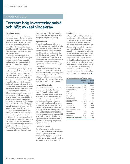 Verksamhetsbeskrivning del2 2012 - Stockholmshem