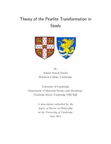 Thesis - Department of Materials Science and Metallurgy - University ...