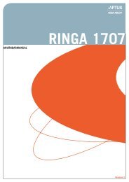 Ringa 1707 Användarmanual Swe Rev2 - Aptus Elektronik AB