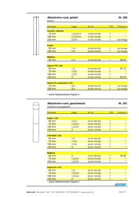 Spenglerpreisliste 03 2006