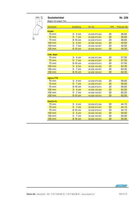 Spenglerpreisliste 03 2006