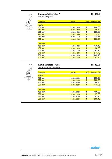 Spenglerpreisliste 03 2006