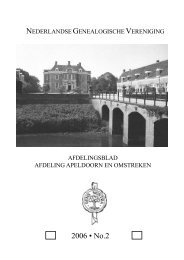 nr 2 - Apeldoorn eo - Nederlandse Genealogische Vereniging