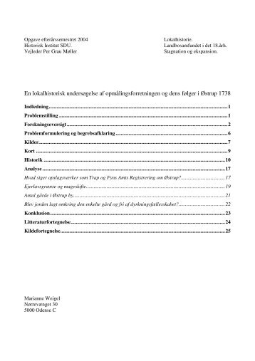en opgave - Marianne Weigel/Forside