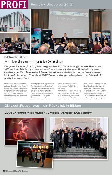 Roadshow 2012 - Behncke Gmbh